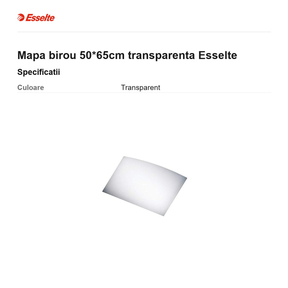 Mapa birou 50*65cm transparenta Esselte [3]