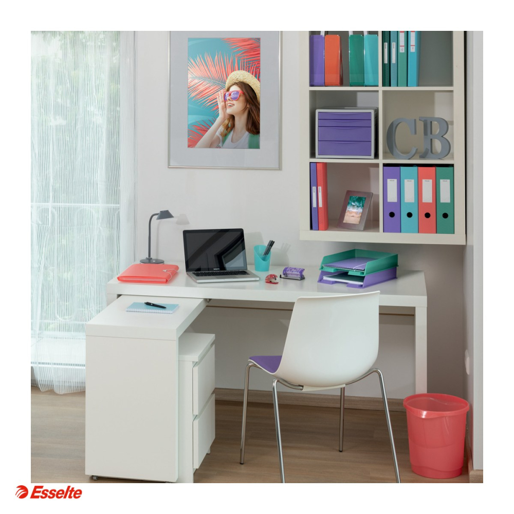 Mapa cu elastic Esselte Colour'Breeze, carton, A4, capacitate 150 coli, pentru transport, lavanda [5]