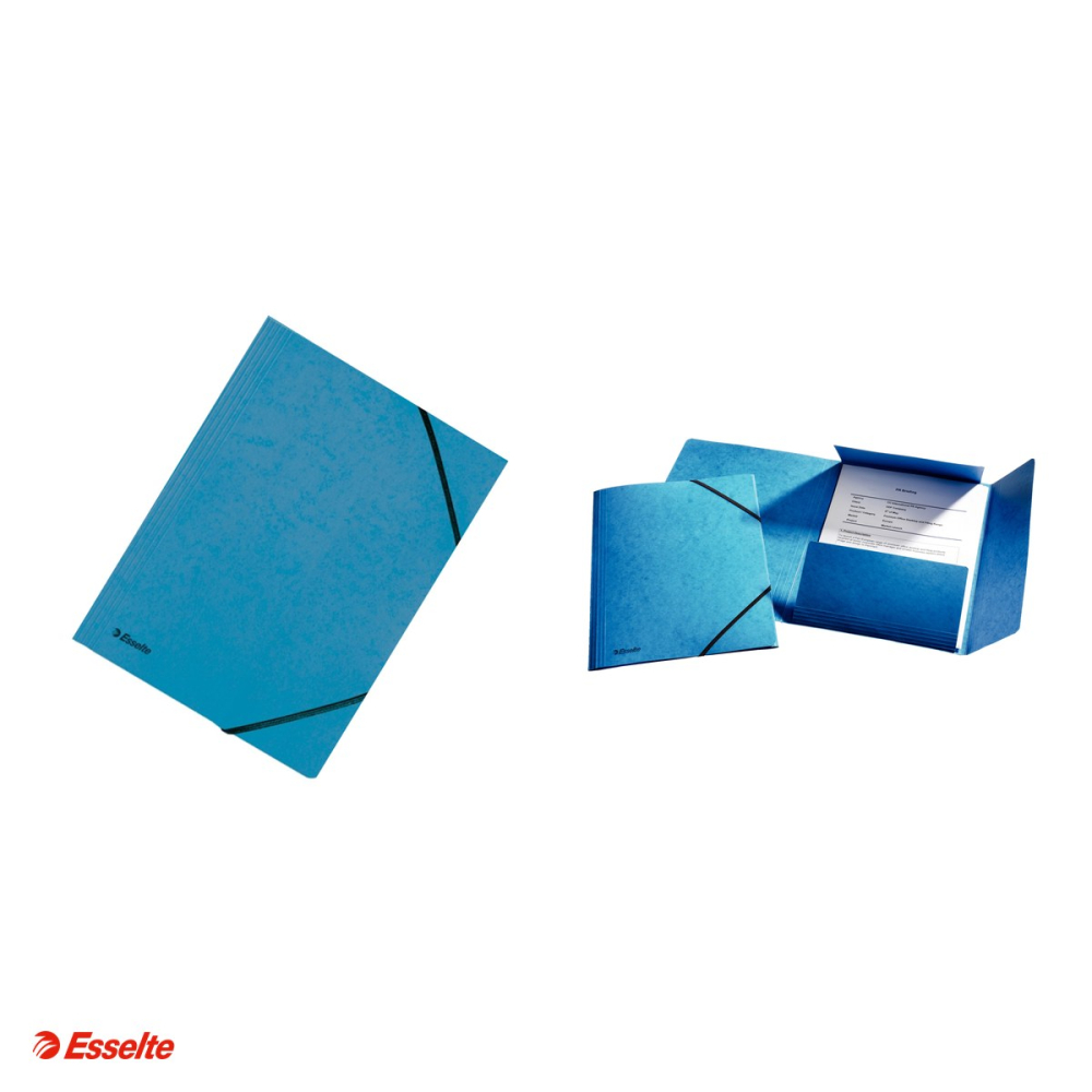 Mapa cu elastic Esselte Rainbow, carton, A4, albastru [4]
