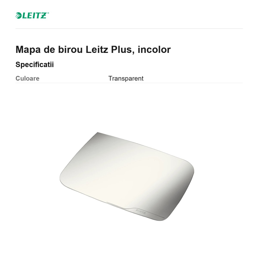 Mapa de birou Leitz Plus, incolor [3]