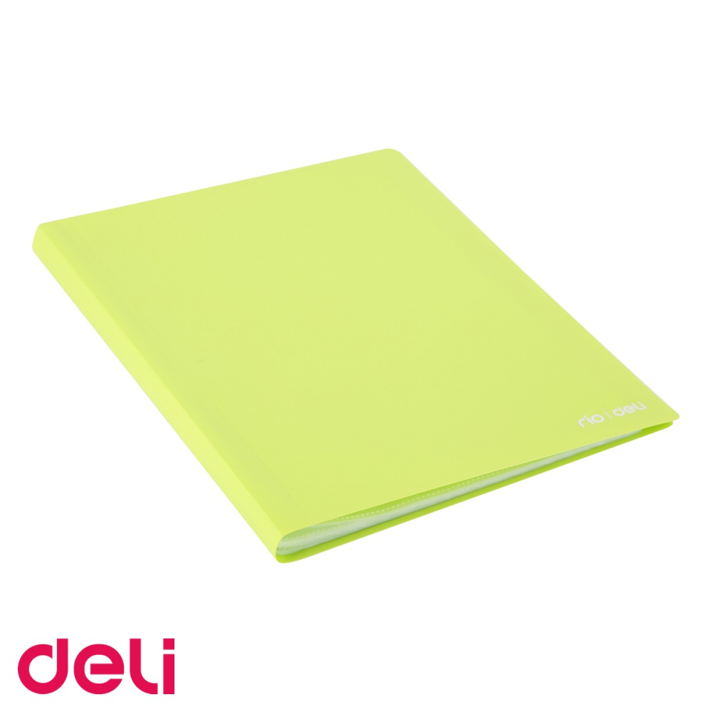 Mapa de prezentare Deli cu 100 folii, coperta flexibila neon, pentru organizare documente [4]