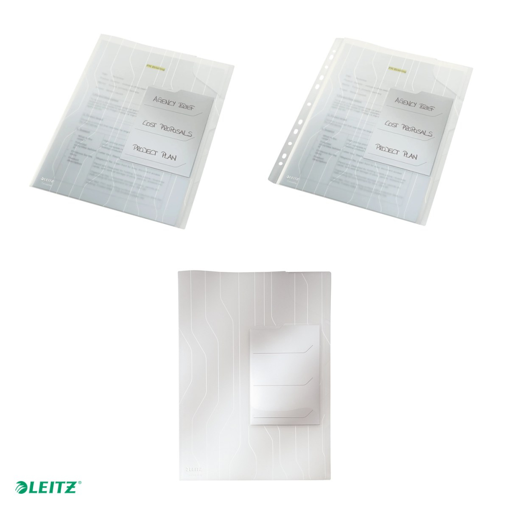 Mapa Leitz CombiFile, cu eticheta si separatoare, PP, A4, 200 microni, capacitate 40 coli, pre-perforata, pentru transport, incolor [4]