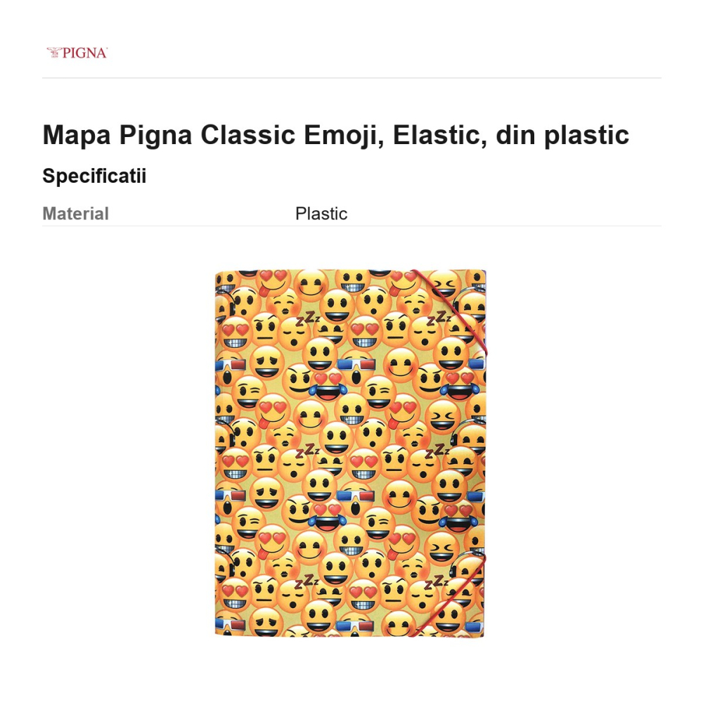 Mapa Pigna Classic Emoji, din plastic, elastic [3]