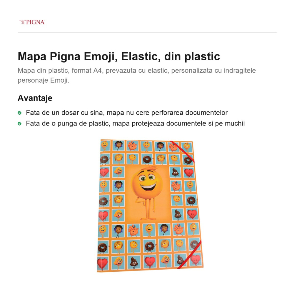 Mapa Pigna Emoji, din plastic, elastic [2]