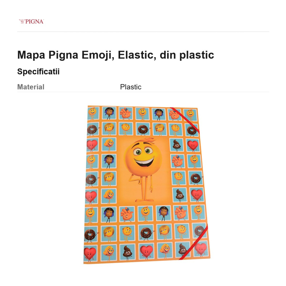 Mapa Pigna Emoji, din plastic, elastic [3]