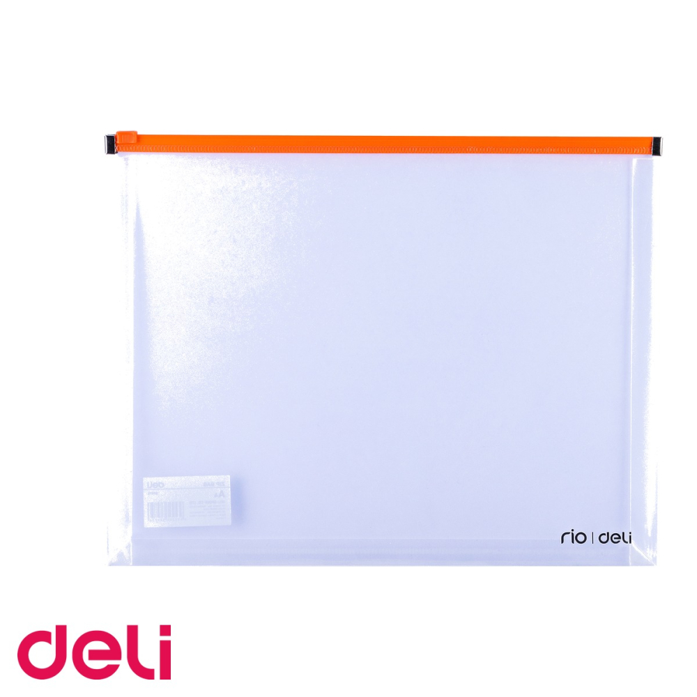 Mapa plastic A4 cu fermoar si burduf Deli, protectie documente, pentru birou si scoala [5]