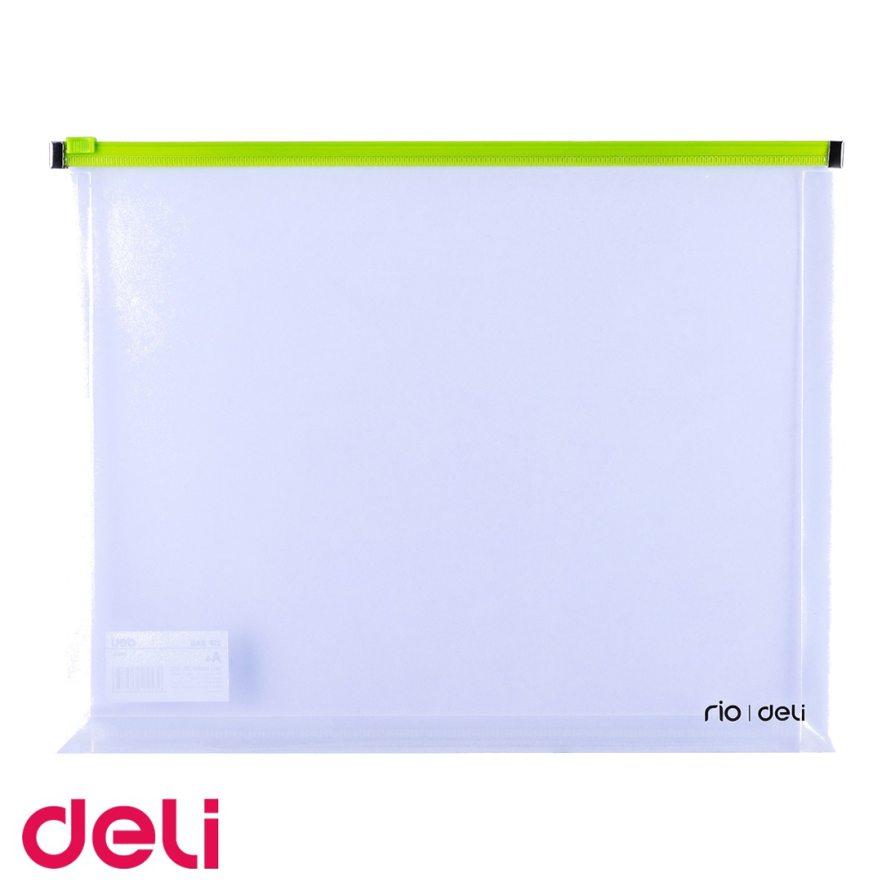 Mapa plastic A4 cu fermoar si burduf Deli, protectie documente, pentru birou si scoala [4]