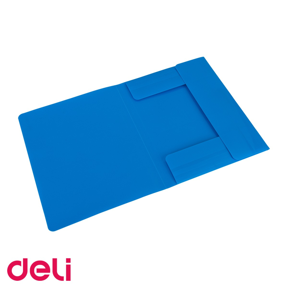 Mapa plastic cu elastic Deli, format A4, semitransparenta, cu 3 clapete interioare pentru organizarea documentelor [4]