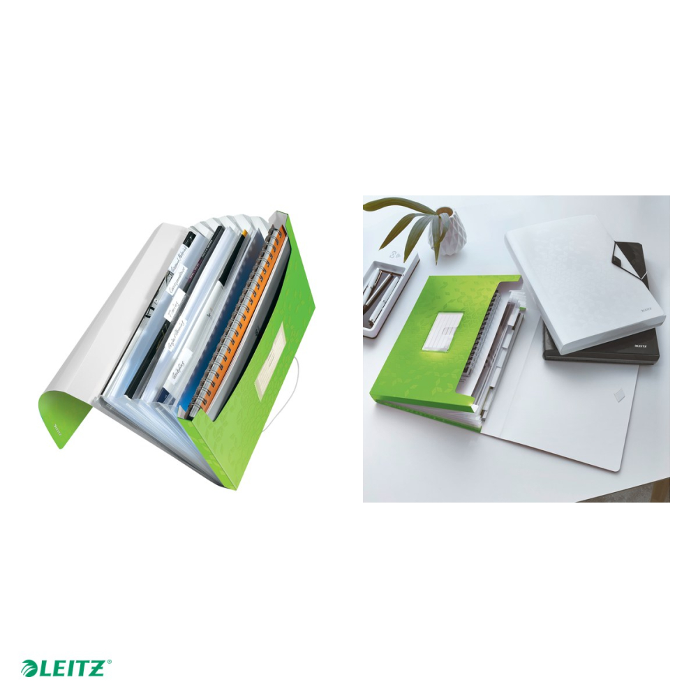 Mapa tip proiect Leitz WOW, PP, A4, capacitate 250 coli, pentru transport, verde [5]