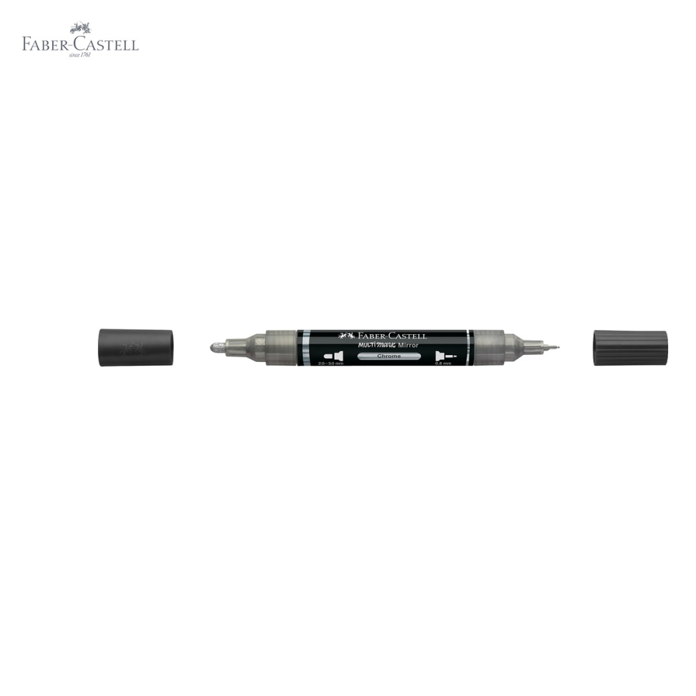 Marker acrilic Faber-Castell Multimark, culoare 551 efect oglinda, varf dublu pentru arta si decoratiuni [5]