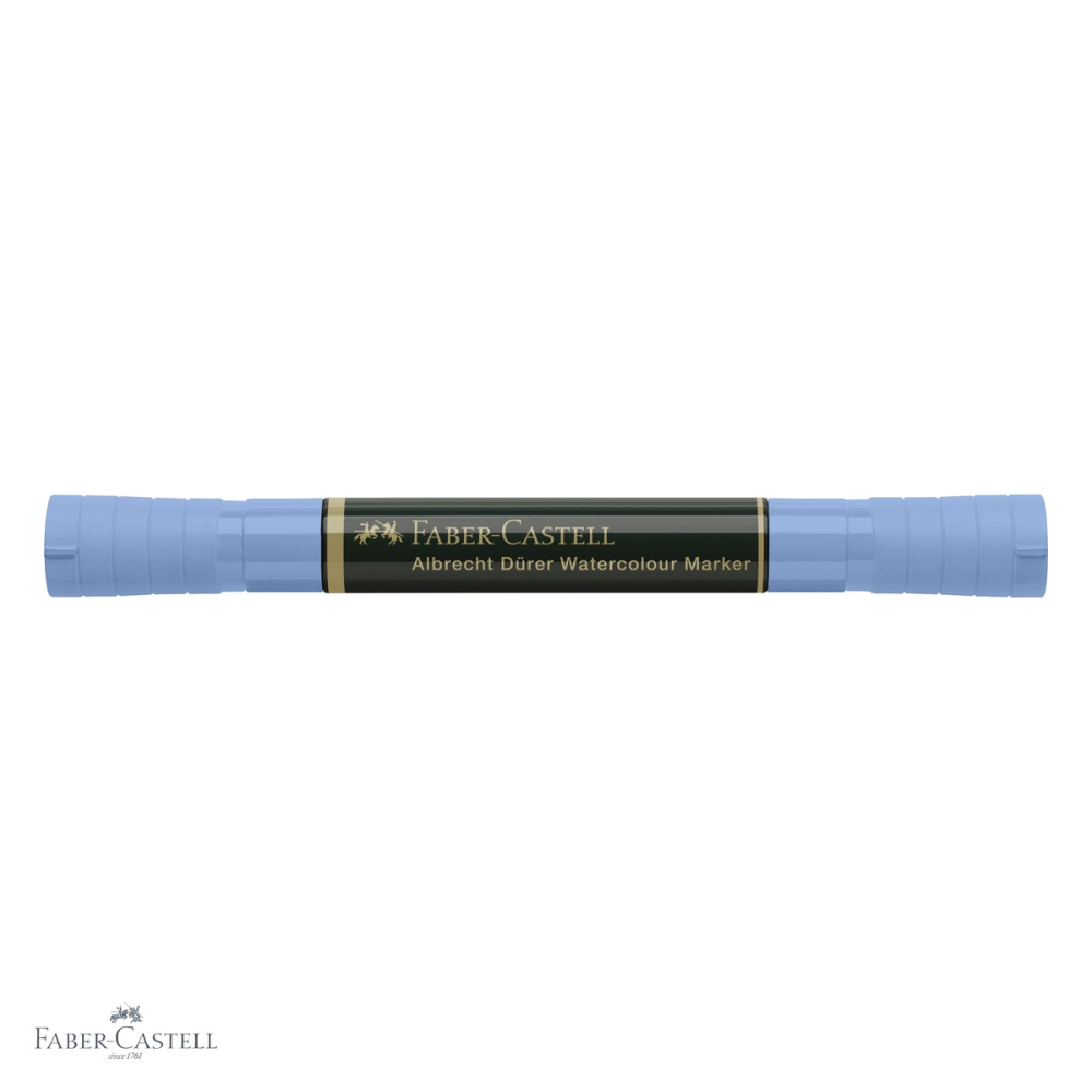 Marker acuarela Faber-Castell Albrecht Durer, albastru ultramarin 120, varf dublu pensula si fetru, pentru schite si pictura [4]