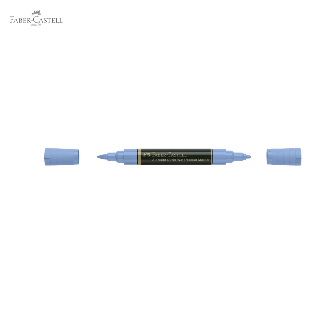 Marker acuarela Faber-Castell Albrecht Durer, albastru ultramarin 120, varf dublu pensula si fetru, pentru schite si pictura [5]