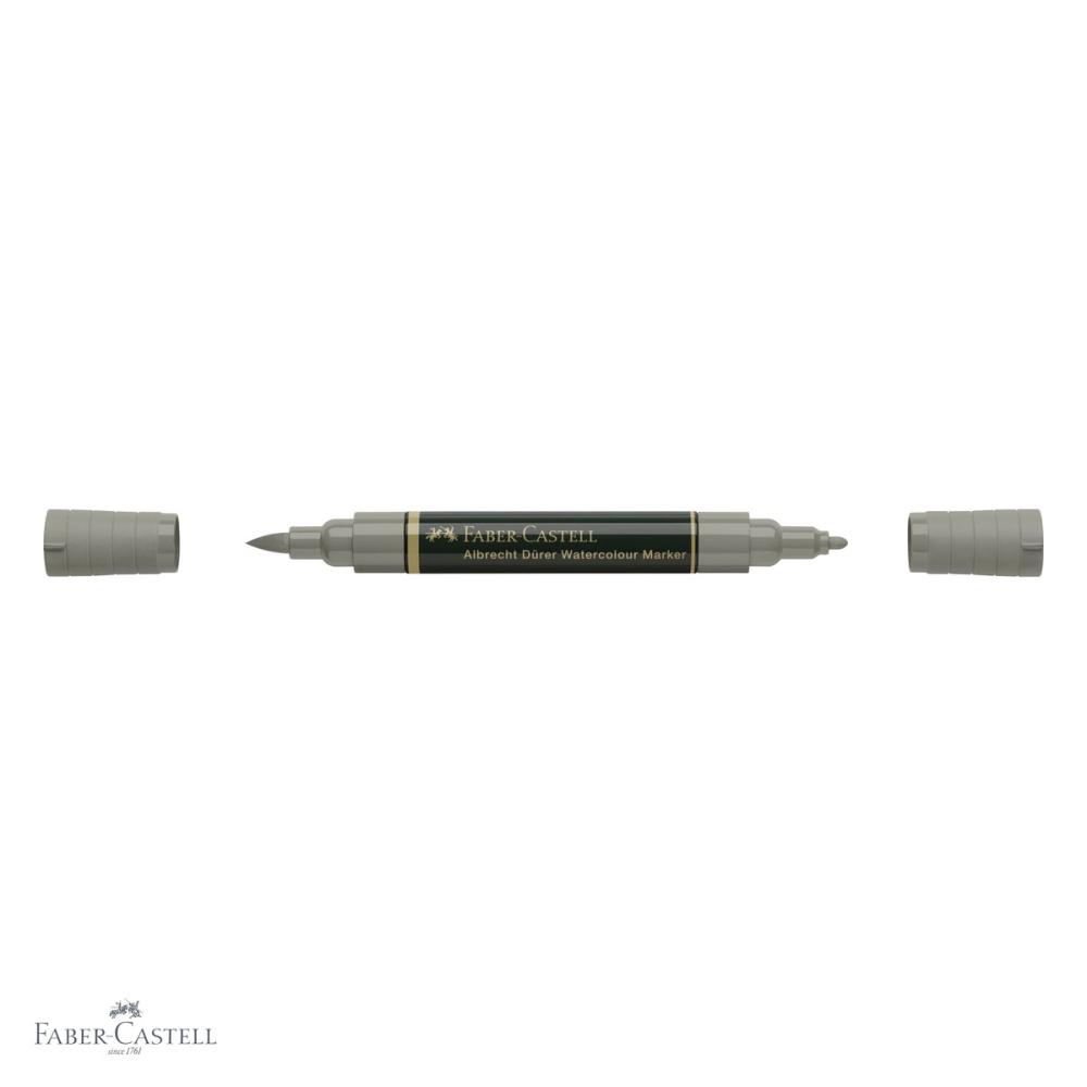 Marker acuarela Faber-Castell Albrecht Durer, gri rece cald IV 273, varf dublu pensula si fetru, pentru schite si pictura [4]