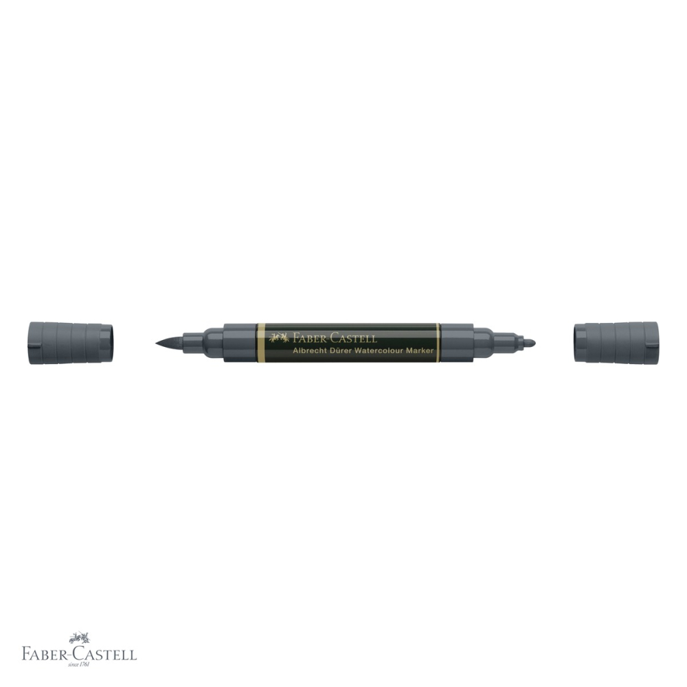 Marker acuarela Faber-Castell Albrecht Durer, gri rece VI 235, varf dublu pensula si carioca, pentru schite si pictura [4]