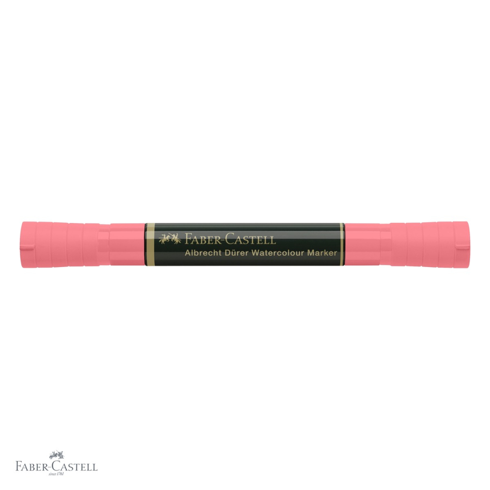 Marker acuarela Faber-Castell Albrecht Durer, rosu aprins 121, varf dublu pensula si carioca, pentru schite si pictura [4]