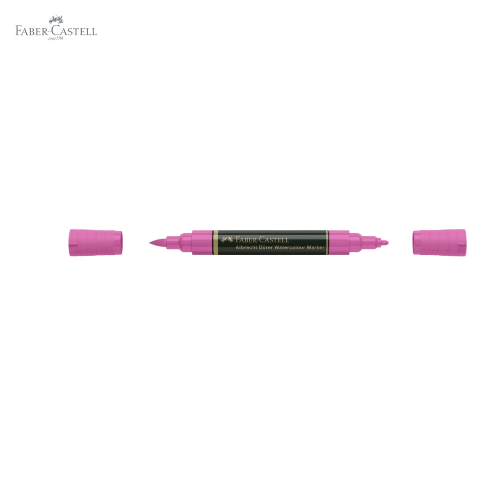 Marker acuarela Faber-Castell Albrecht Durer, roz purpuriu mediu, varf dublu pensula si carioca, pentru schite si pictura [5]