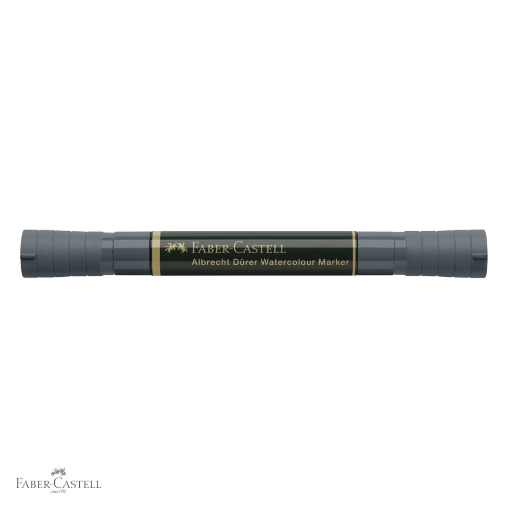 Marker acuarela Faber-Castell Albrecht Durer, varf dublu pensula si carioca, indigo inchis 157 [4]