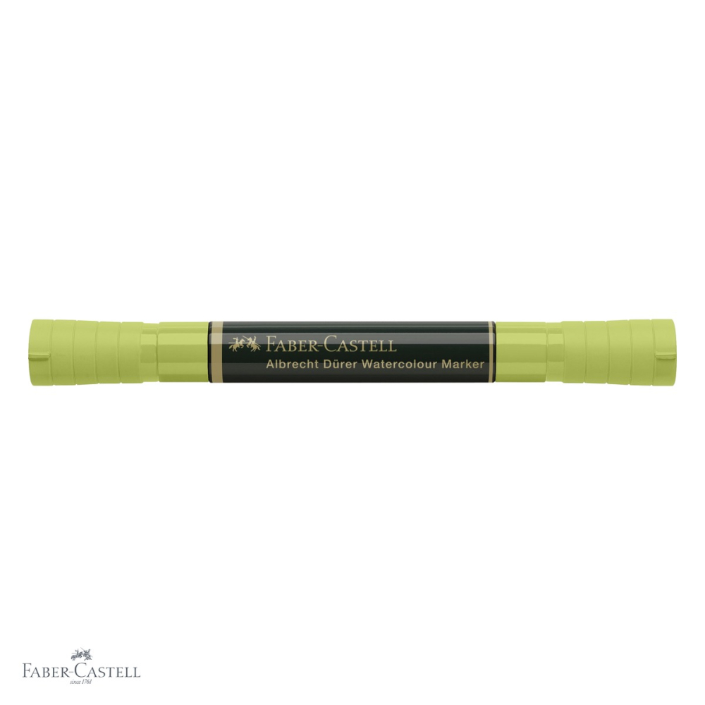 Marker acuarela Faber-Castell Albrecht Durer, varf dublu pensula si carioca, verde de mai 170 [4]