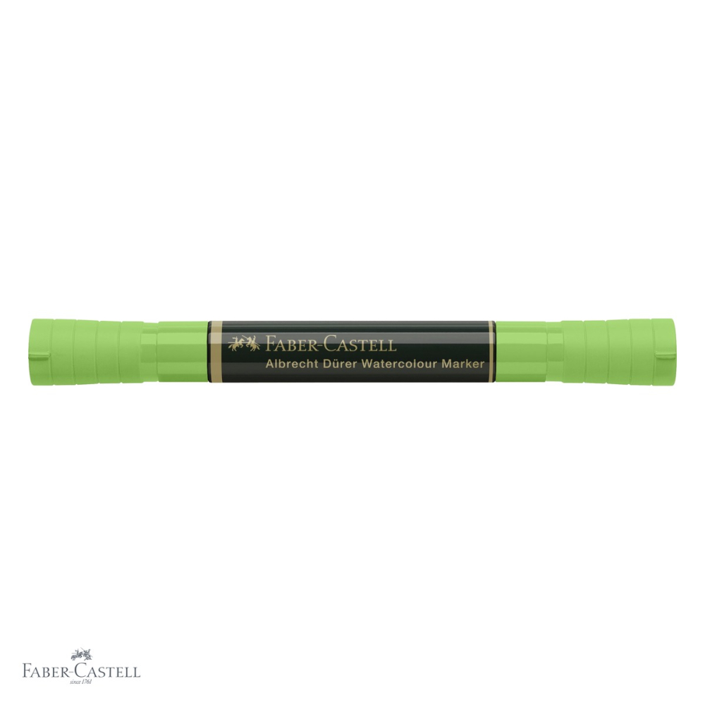 Marker acuarela Faber-Castell Albrecht Durer, verde frunza 112, varf dublu pensula si carioca, pentru schite si pictura acuarela [4]