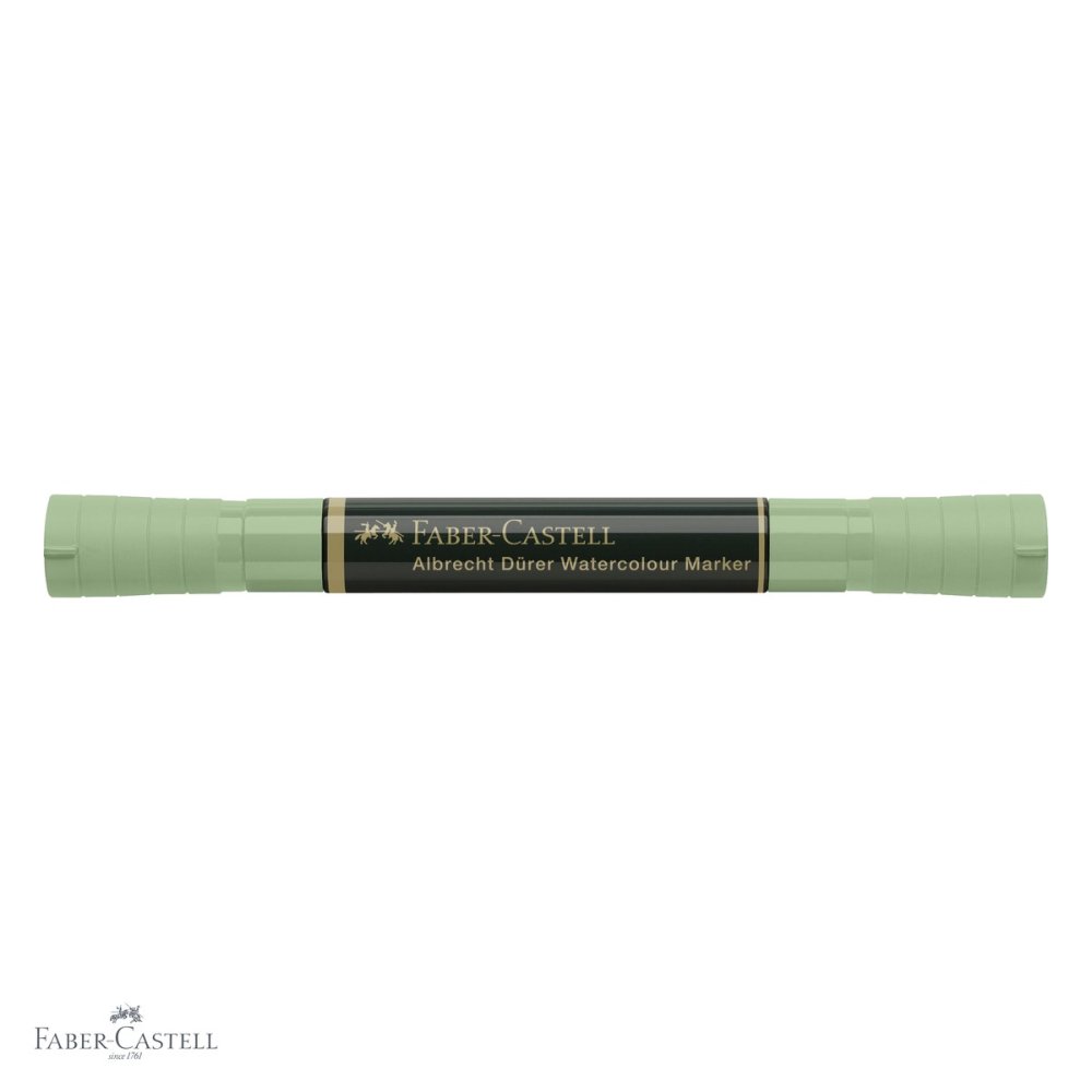 Marker acuarela Faber-Castell Albrecht Durer, verde pamant 172, varf dublu pensula si fetru, pentru schite si pictura [4]