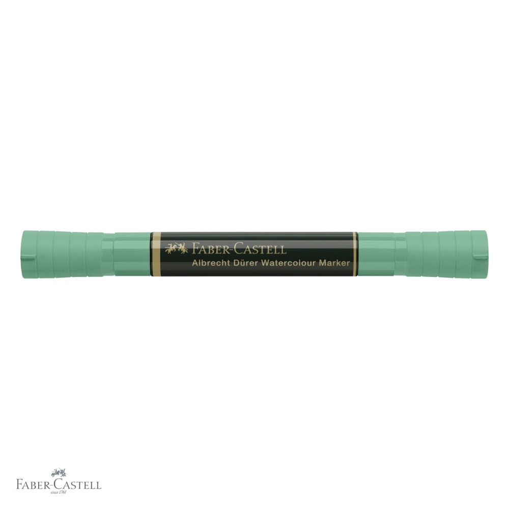 Marker acuarela Faber-Castell Albrecht Durer, verde phtalo 264, varf dublu pensula si fetru, pentru schite si pictura [4]