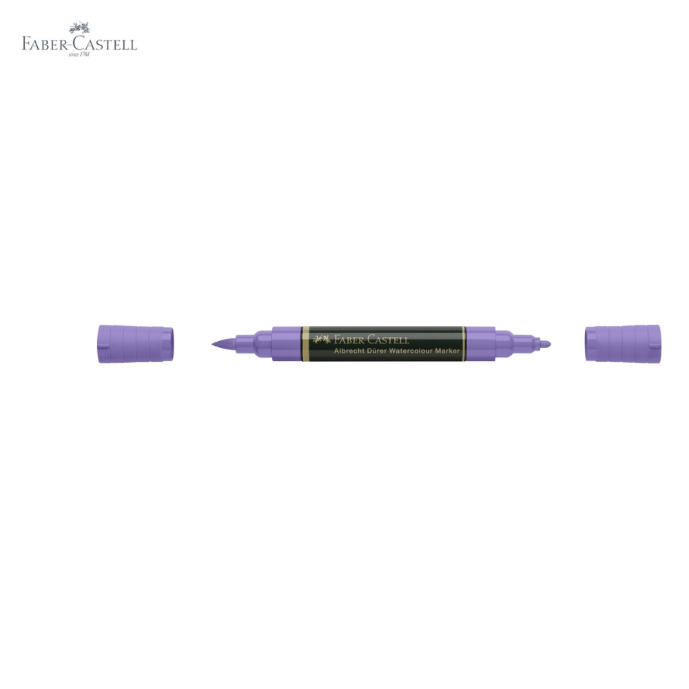 Marker acuarela Faber-Castell Albrecht Durer, violet purpuriu 136, varf dublu pensula si fetru, pentru schite si pictura [5]
