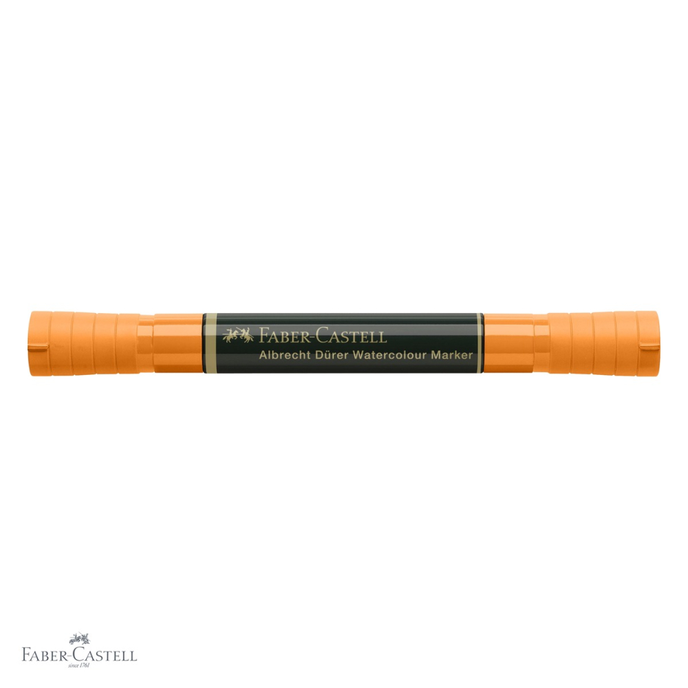Marker acuarela portocaliu Faber-Castell Albrecht Durer, varf dublu pensula si fetru, pentru schite si pictura [4]