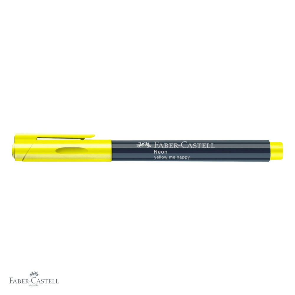 Marker creativ Faber-Castell galben neon, varf 1.5 mm, pentru multiple suprafete [4]