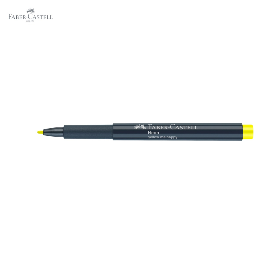 Marker creativ Faber-Castell galben neon, varf 1.5 mm, pentru multiple suprafete [5]