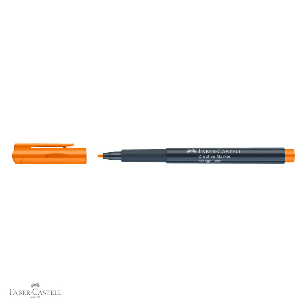 Marker creativ portocaliu Faber-Castell, varf 1.5 mm, pentru multiple suprafete [4]