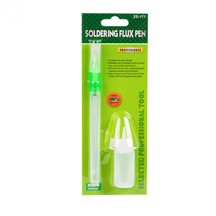 Marker pentru flux, Xtreme 11482, aplicare si trasare circuite pe placi laminate, transparent cu verde [3]