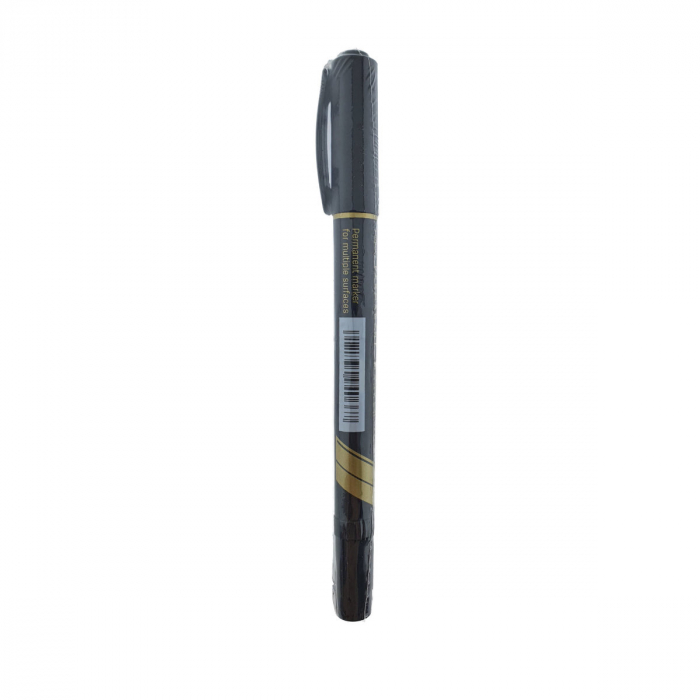 Marker permanent negru cu 2 varfuri, 0.5mm si 1mm, pentru suprafete diverse [5]
