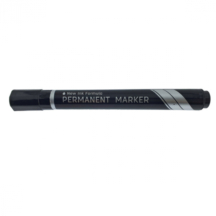 Marker permanent negru, THINK U100, cu varf rotund 1.5MM, pentru scriere pe orice suprafata [4]