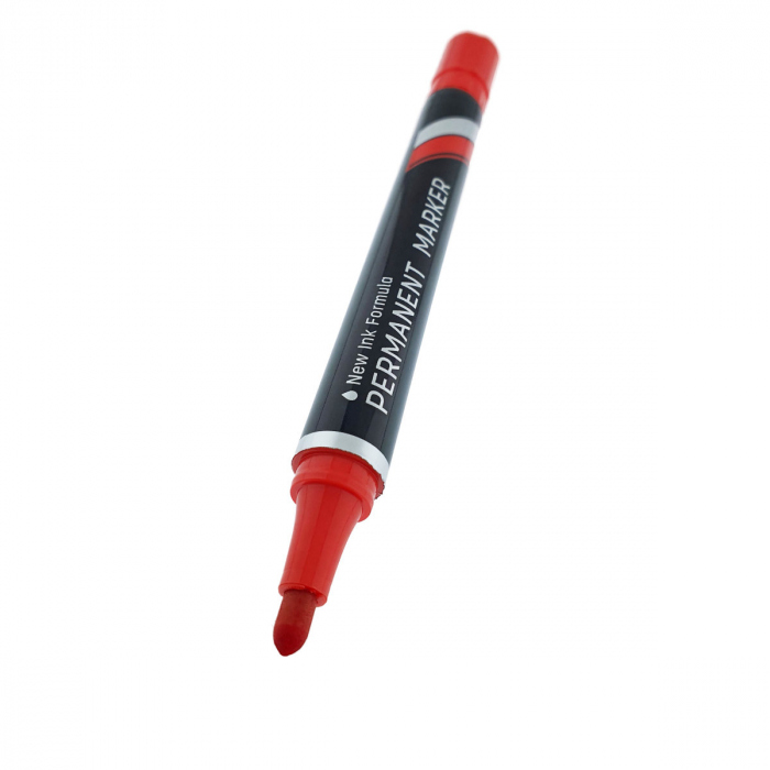 Marker permanent rosu, THINK U100, cu varf rotund 1.5MM, pentru scriere pe orice suprafata [1]