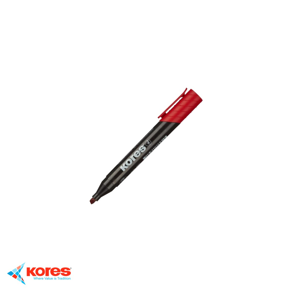 Marker permanent varf tesit Kores, varf Easy Flow, scriere pe orice suprafata inclusiv CD-uri [4]