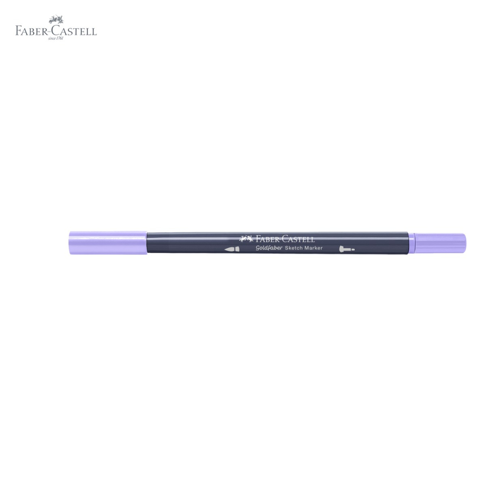 Marker sketch 2 capete Faber-Castell Gold Faber, cerneala alcool, lavanda deschis 196, pentru ilustratie si desen artistic [5]