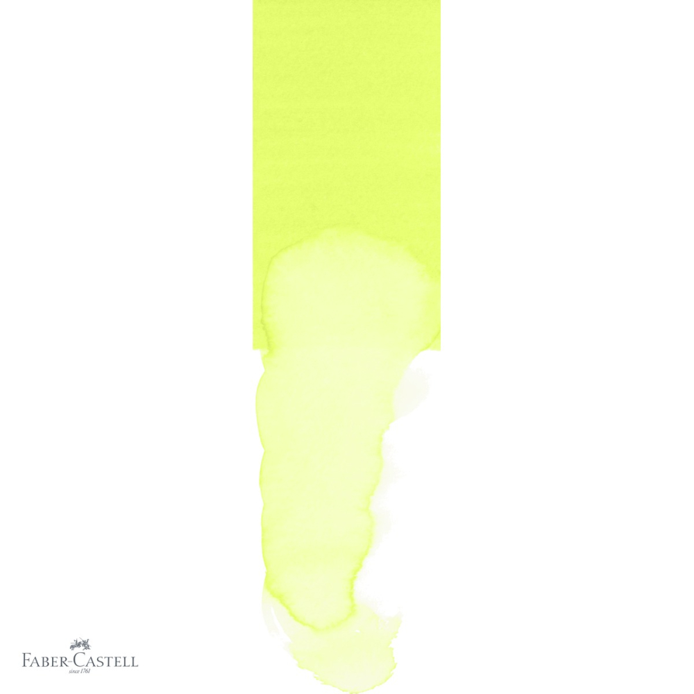 Marker solubil 2 capete Faber-Castell Goldfaber, varf pensula si varf fin 0.4 mm, galben lime 206 [4]