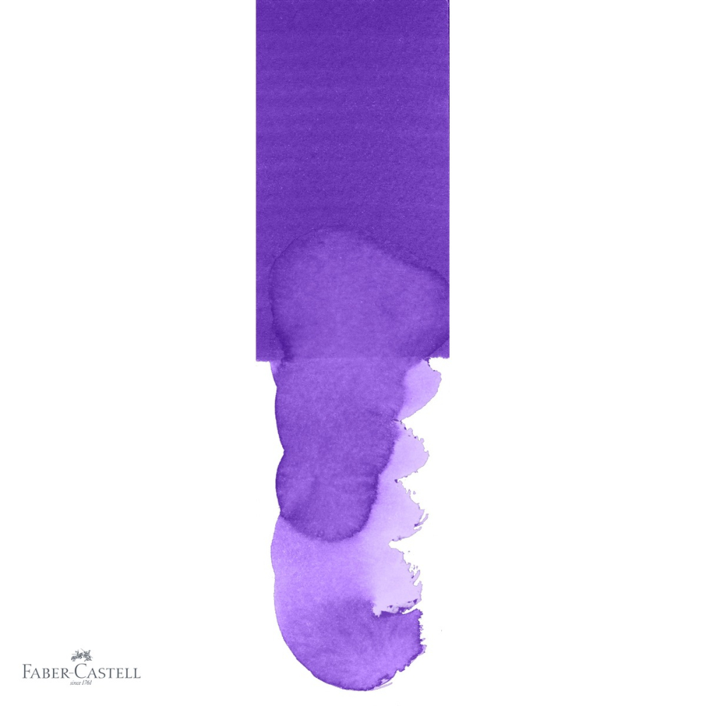 Marker solubil cu 2 capete Faber-Castell Goldfaber, varf pensula si varf fin 0.4 mm, mov 249, pentru desen si ilustratie [4]