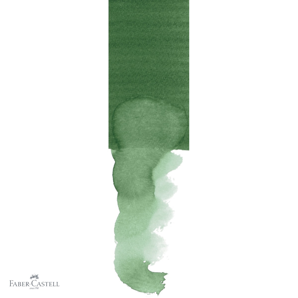 Marker solubil cu 2 capete Faber-Castell Goldfaber, varf pensula si varf fin 0.4 mm, verde pin 267 [4]