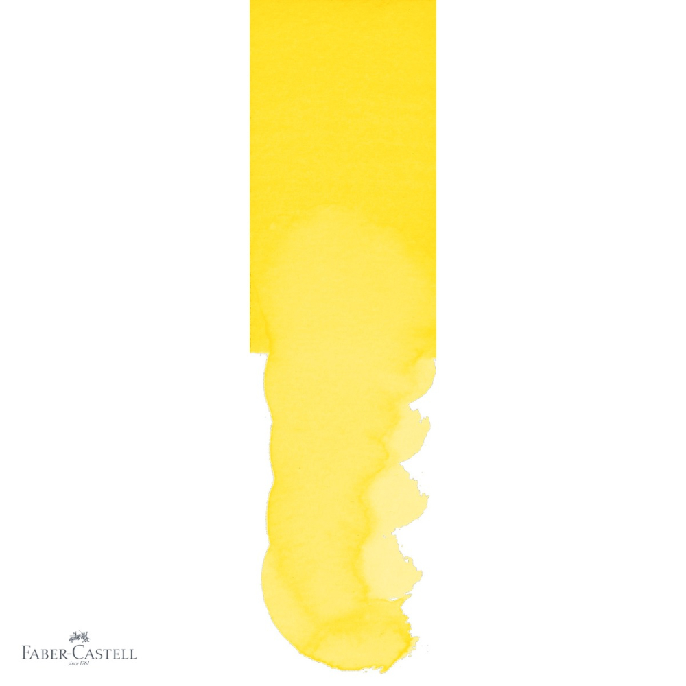 Marker solubil cu doua capete Faber-Castell Gold Faber, galben cadmium 107, varf pensula si varf fin 0.4 mm [4]