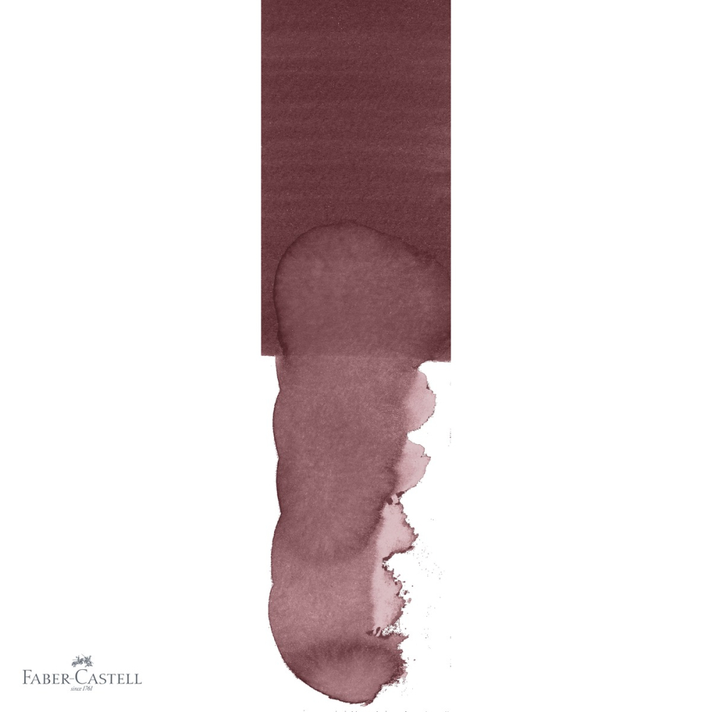 Marker solubil cu doua capete Faber-Castell Gold Faber, varf pensula si varf fin 0.4 mm, violet Caput Mortum 263, pentru desen si ilustratie [4]