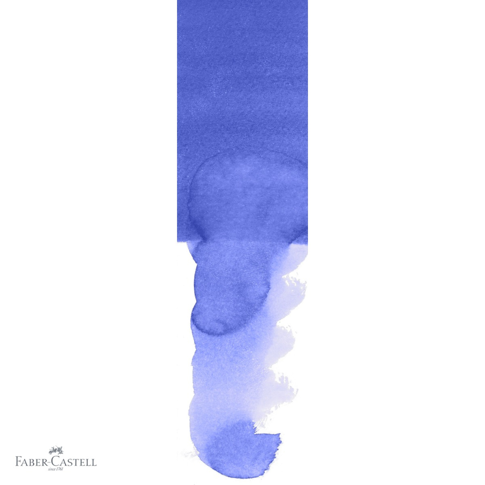 Marker solubil cu doua capete Faber-Castell Goldfaber, albastru marin 248, varf pensula si varf fin, pentru desen si ilustratie [4]