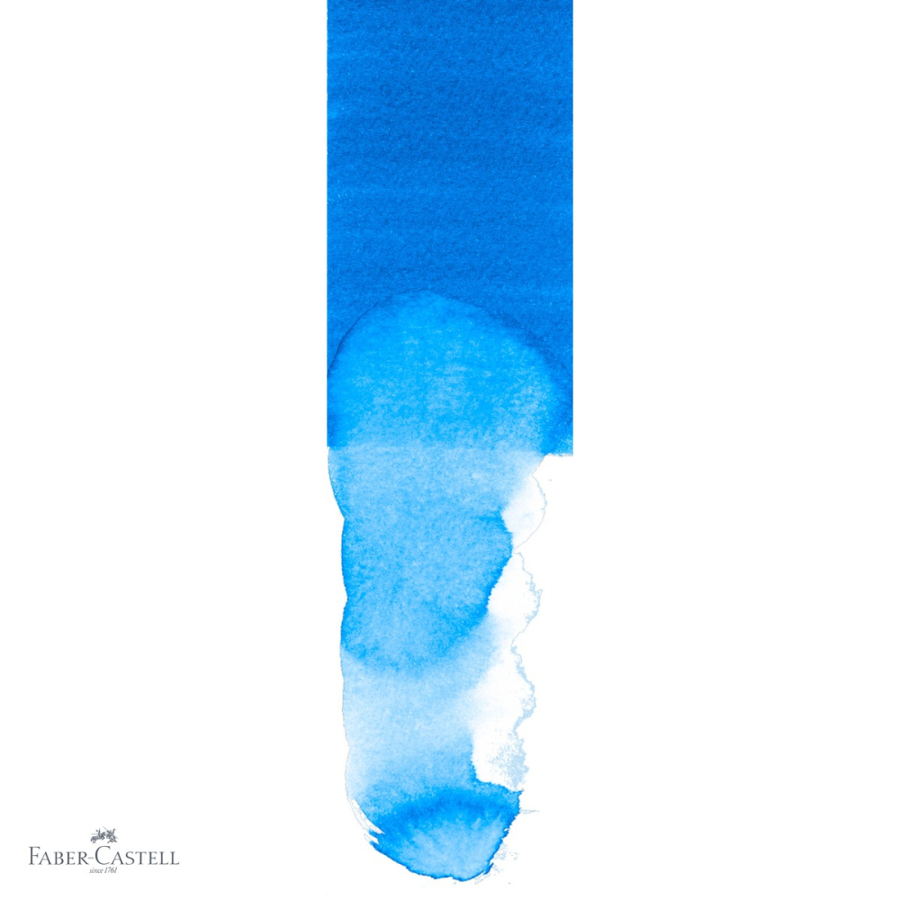 Marker solubil cu doua capete Faber-Castell Goldfaber, albastru phtalo 110, pentru desen si ilustratie [4]