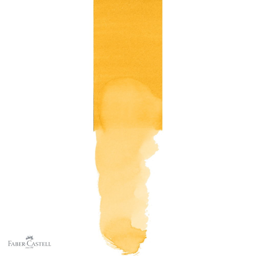 Marker solubil cu doua capete Faber-Castell Goldfaber, galben crom inchis 109, pentru desen si contururi [4]