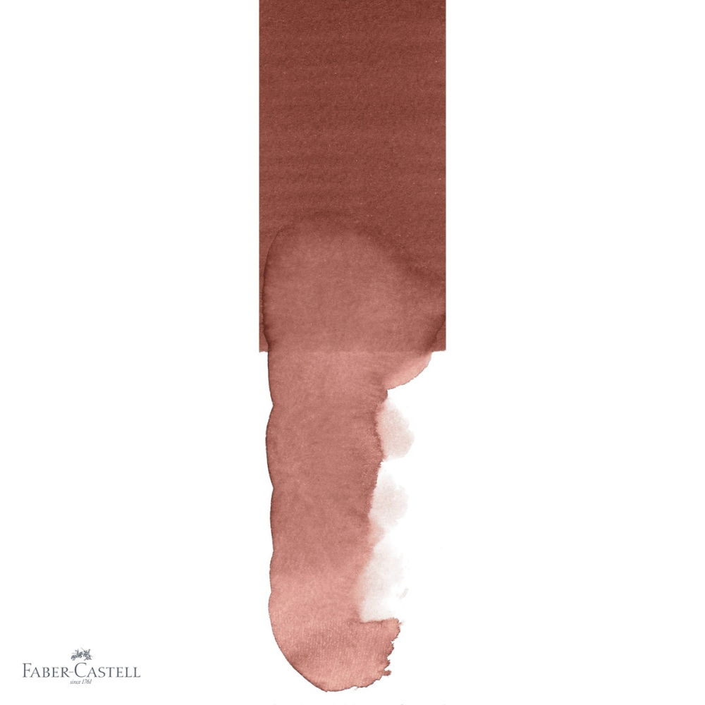 Marker solubil cu doua capete Faber-Castell Goldfaber, varf pensula si varf fin 0.4 mm, maro siena 283 [4]