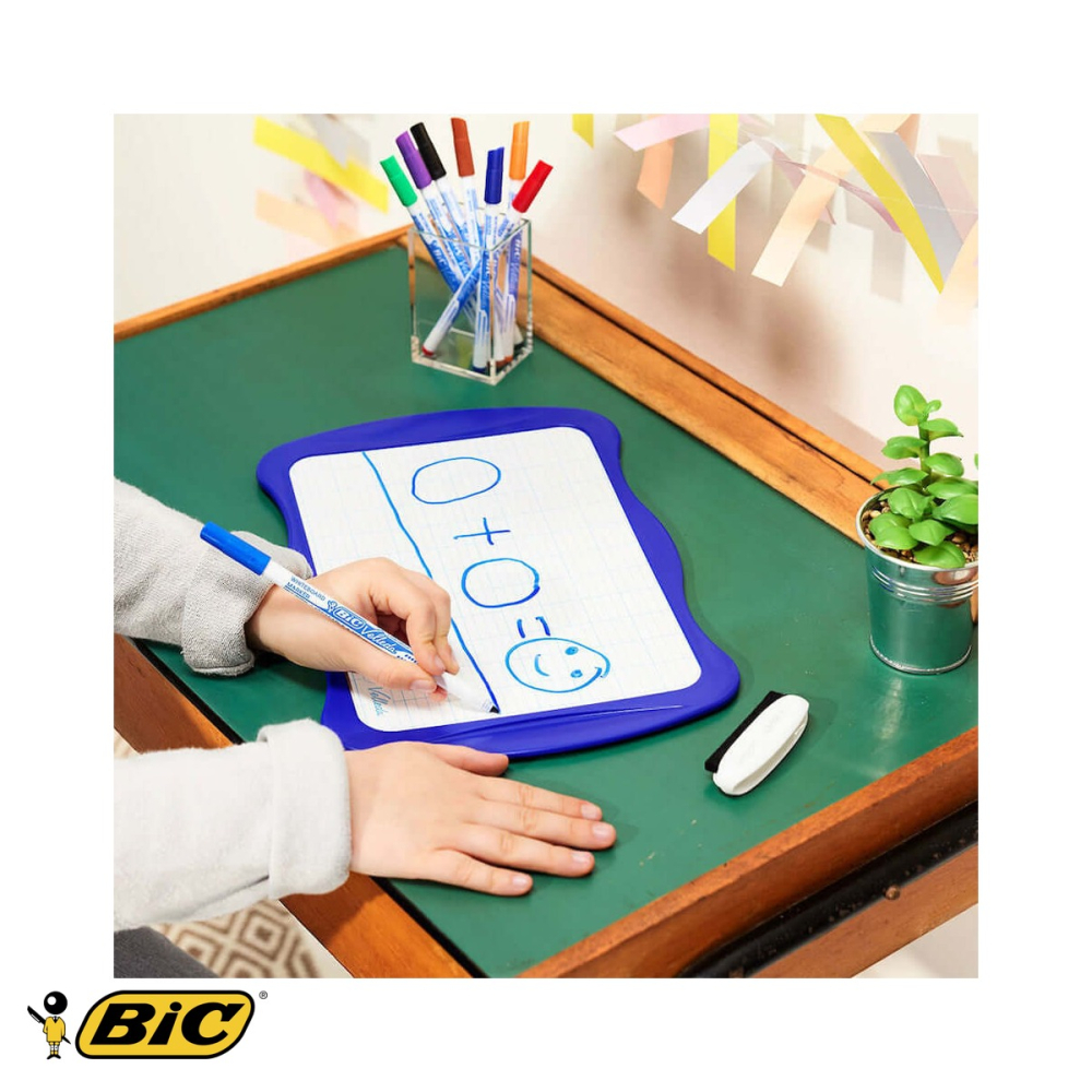 Marker whiteboard Bic Velleda 1721, varf fin 1.0mm, cerneala verde pe baza de alcool, pentru table albe [5]