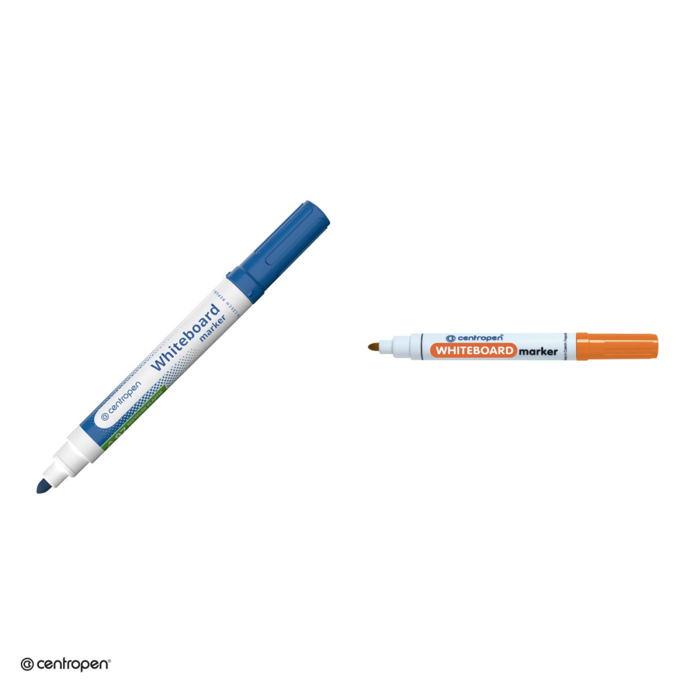 Marker whiteboard Centropen 8559, varf rotund 2.5 mm, cerneala portocalie [4]