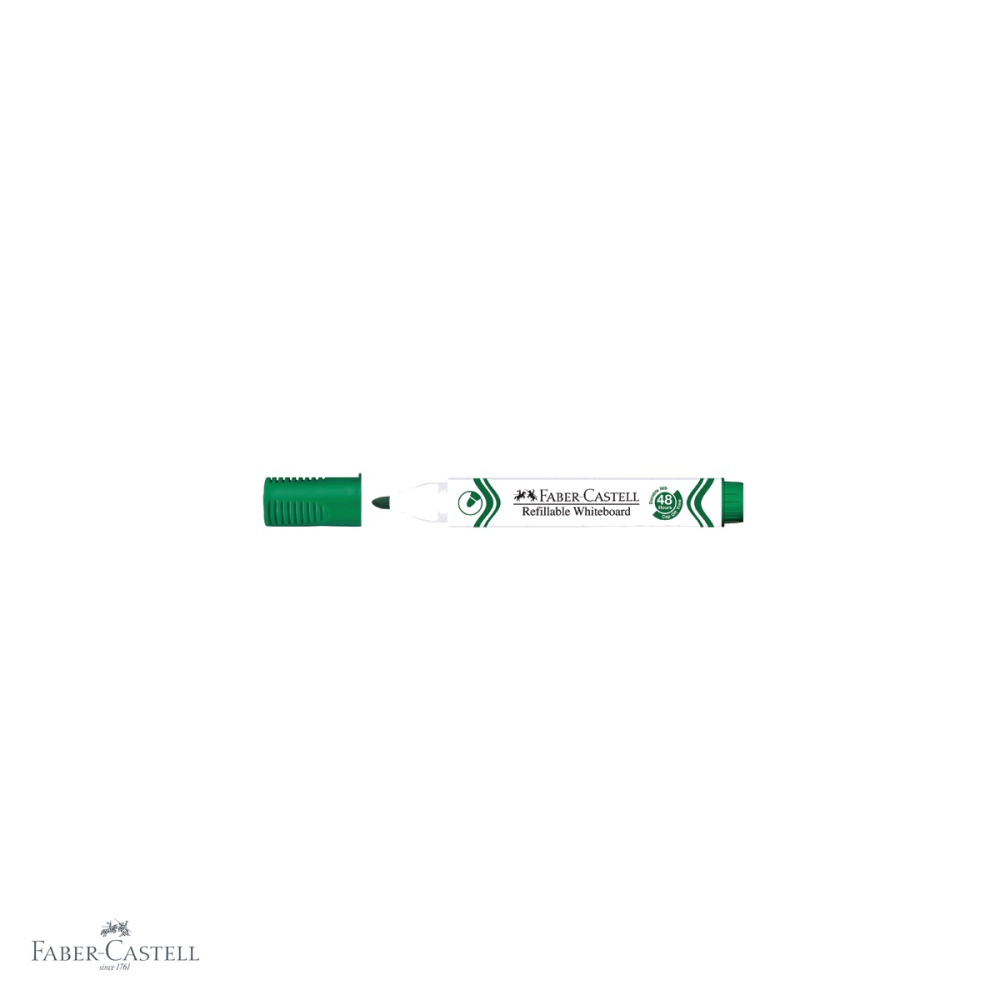 Marker whiteboard Faber-Castell W20, varf 2,25 mm, cerneala pe baza de alcool, culoare verde [4]
