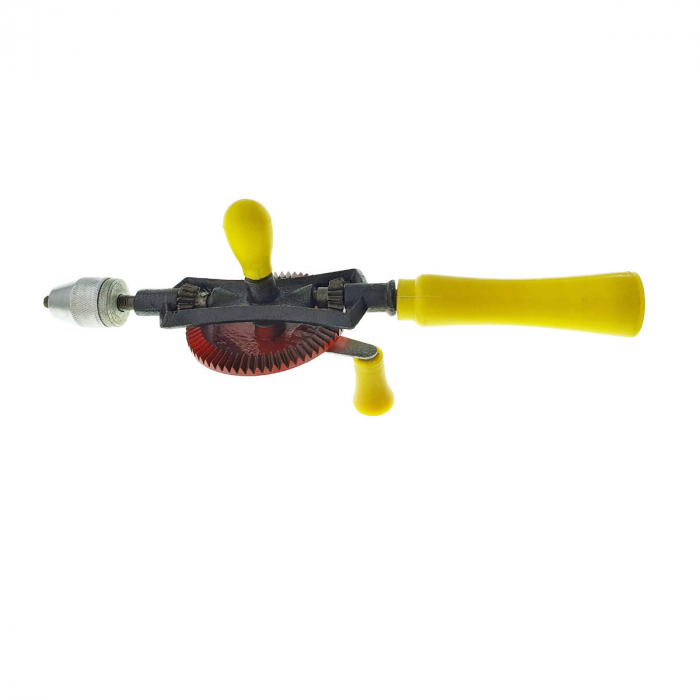 Masina de gaurit manuala, lungime 355mm, cu manere din plastic si mandrina metalica 10 mm [4]
