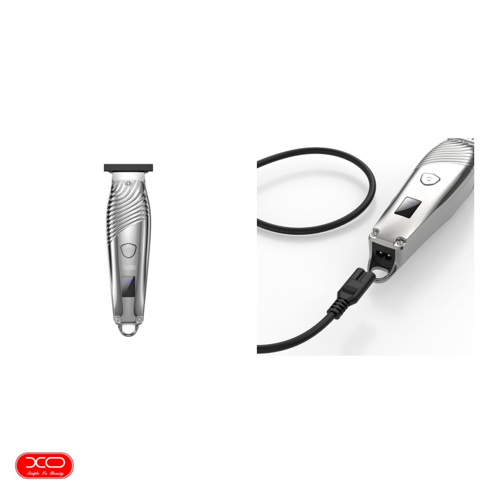 Masina de tuns fara fir XO CF9 Hair Clipper, 600 mAh, 5W, dimensiuni 155 x 41 x 38 mm, Gri [5]